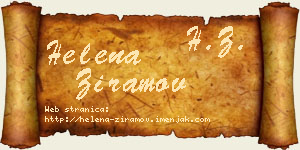 Helena Ziramov vizit kartica